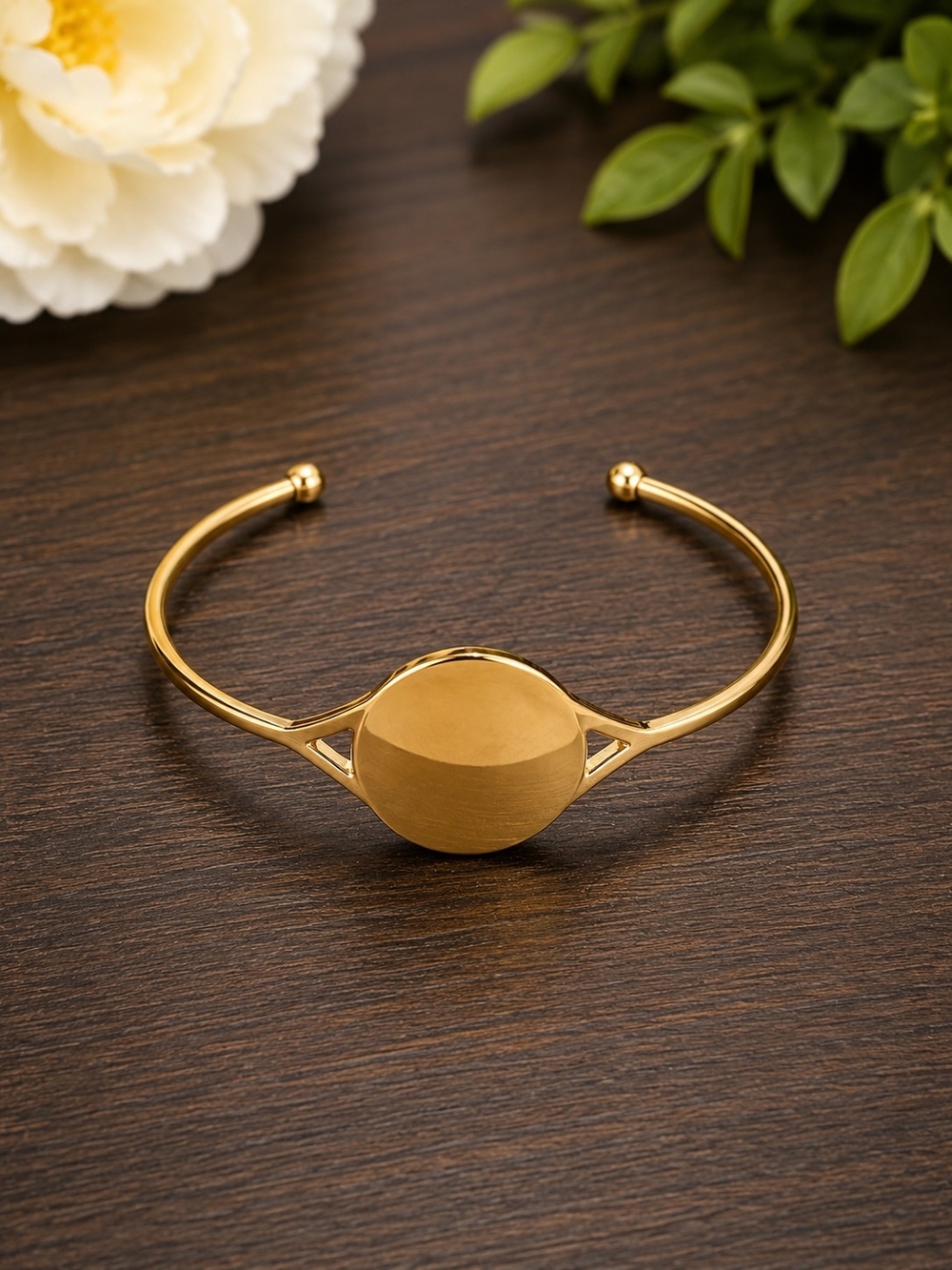 Plunder Gold Tone Open Cuff